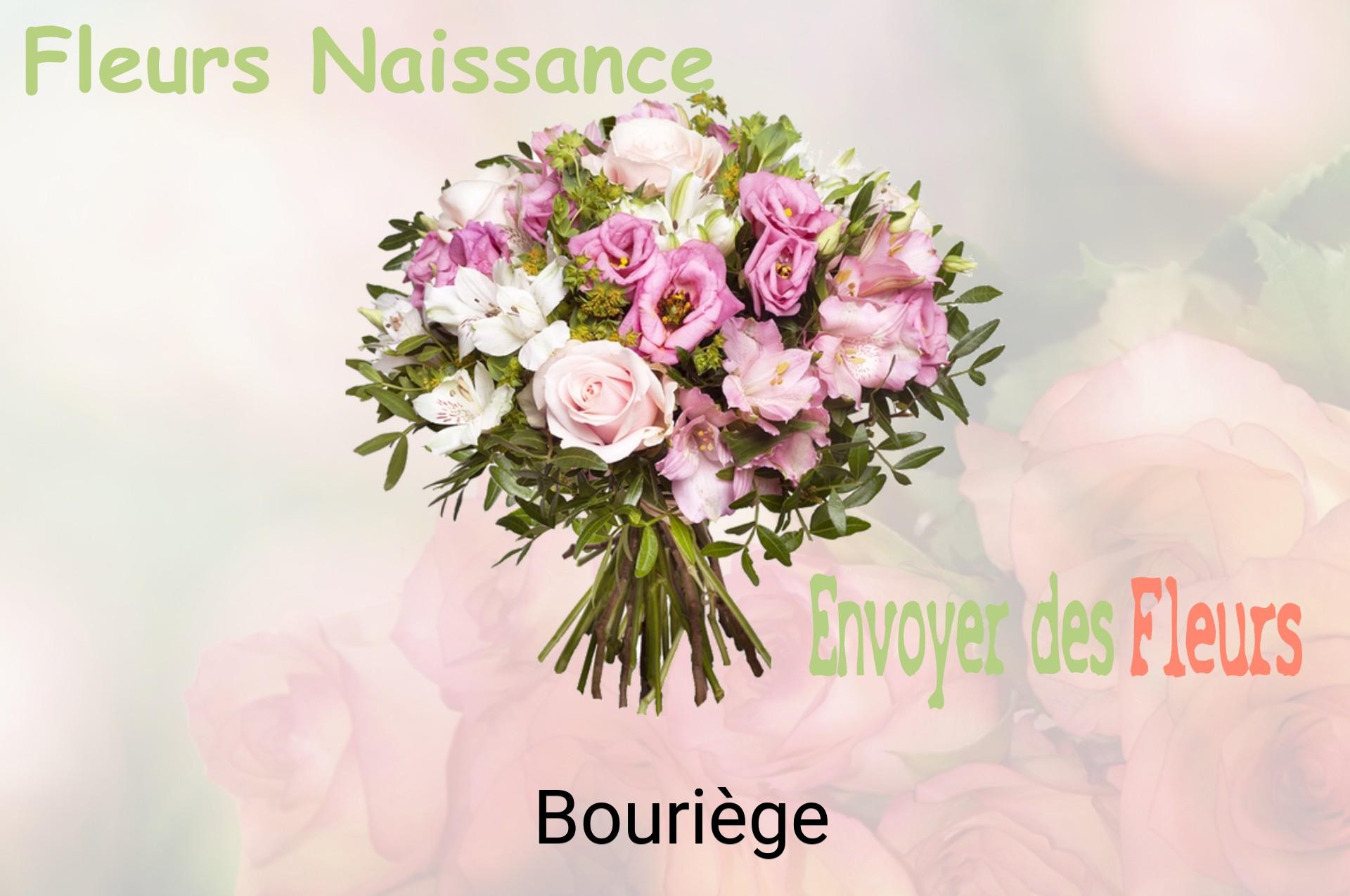 Bouquet de fleurs de naissance livré à Bouriège